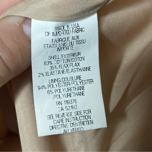 Helmut Lang blush pink v neck one button blazer cotton mix sz 0 - Picture 8 of 8